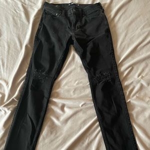 Black ripped , skinny jeans